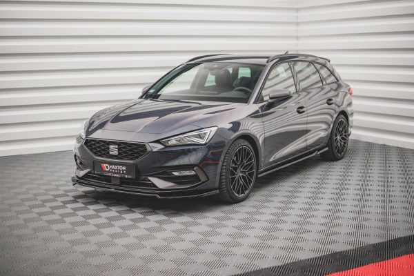 Seat Leon FR Hatchback Mk4 - Lâmina frontal V.4 | SE-LE-4-FR-FD4G | Produto Maxton Design distribuído por Unicartuning. Seat Leon FR Hatchback Mk4 - Lâmina frontal V.4 | SE-LE-4-FR-FD4G | Produto Maxton Design distribuído por Unicartuning.