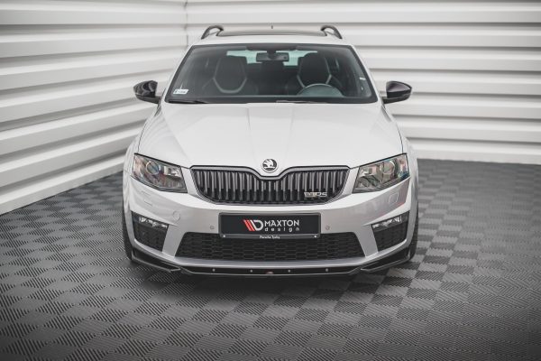 Skoda Octavia RS Mk3 / Mk3 Fl Hatchback / Estate - Lâmina frontal V.4 | SK-OC-3-RS-FD4G | Produto Maxton Design distribuído por Unicartuning. Skoda Octavia RS Mk3 / Mk3 Fl Hatchback / Estate - Lâmina frontal V.4 | SK-OC-3-RS-FD4G | Produto Maxton Design distribuído por Unicartuning.