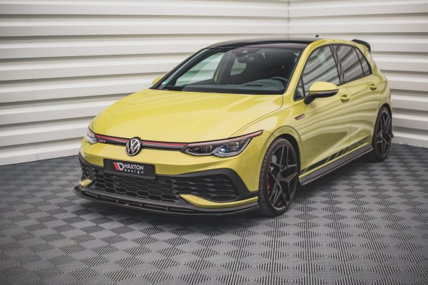 Volkswagen Golf GTI ClubSport Mk8 - Lâmina frontal V.4 | VW-GO-8-GTI-CS-FD4G | Produto Maxton Design distribuído por Unicartuning. Volkswagen Golf GTI ClubSport Mk8 - Lâmina frontal V.4 | VW-GO-8-GTI-CS-FD4G | Produto Maxton Design distribuído por Unicartuning.