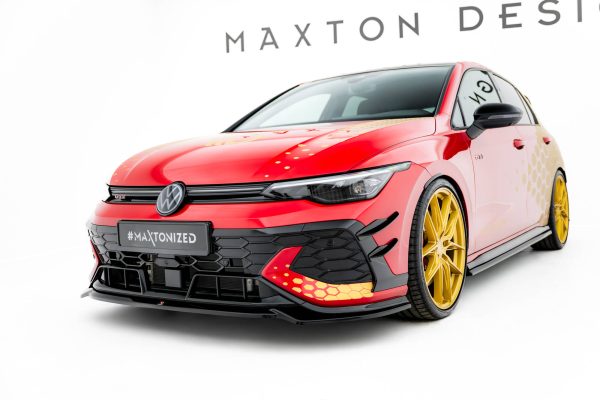 Volkswagen Golf GTI ClubSport Mk8 (facelift) - Lâmina frontal V.4 | VW-GO-8F-GTI-CS-FD4G | Produto Maxton Design distribuído por Unicartuning. Volkswagen Golf GTI ClubSport Mk8 (facelift) - Lâmina frontal V.4 | VW-GO-8F-GTI-CS-FD4G | Produto Maxton Design distribuído por Unicartuning.