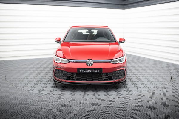 Volkswagen Golf GTI / GTE / Gtd / R-line Mk8 - Lâmina frontal V.4 | VW-GO-8-GTI-FD4G | Produto Maxton Design distribuído por Unicartuning.