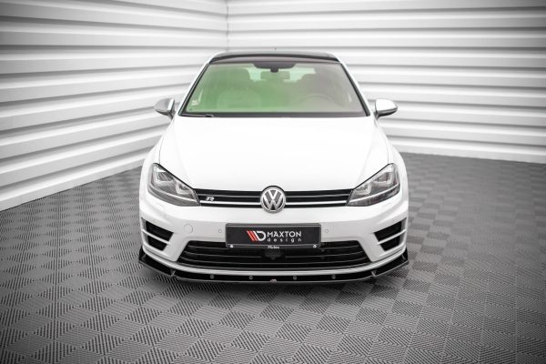 Volkswagen Golf R / R-line Mk7 - Lâmina frontal V.4 | VW-GO-7-R-FD4G | Produto Maxton Design distribuído por Unicartuning.