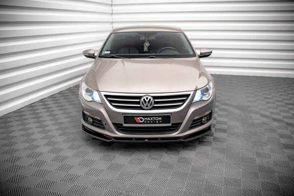 Volkswagen Passat CC R36 Rline - Lâmina frontal V.4 | VW-PA-CC-FD4G | Produto Maxton Design distribuído por Unicartuning.