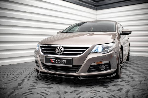 Volkswagen Passat CC R36 Rline - Lâmina frontal V.4 | VW-PA-CC-FD4G | Produto Maxton Design distribuído por Unicartuning.