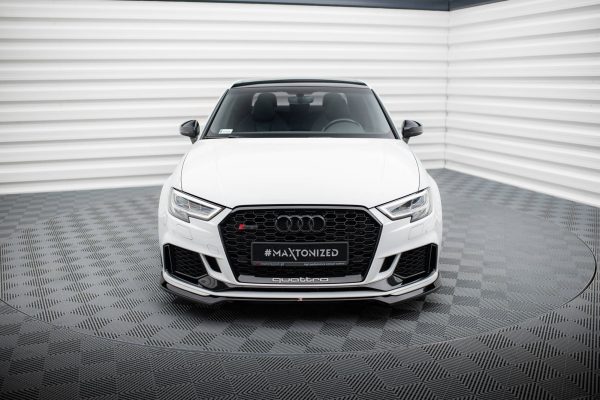 Audi RS3 Sedan 8V (facelift) - Lâmina frontal V.5 | AU-RS3-8VF-S-FD5G | Produto Maxton Design distribuído por Unicartuning. Audi RS3 Sedan 8V (facelift) - Lâmina frontal V.5 | AU-RS3-8VF-S-FD5G | Produto Maxton Design distribuído por Unicartuning.