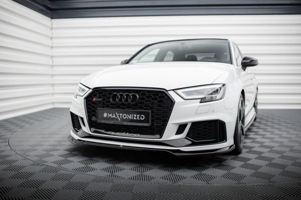 Audi RS3 Sedan 8V (facelift) - Lâmina frontal V.5 | AU-RS3-8VF-S-FD5G | Produto Maxton Design distribuído por Unicartuning. Audi RS3 Sedan 8V (facelift) - Lâmina frontal V.5 | AU-RS3-8VF-S-FD5G | Produto Maxton Design distribuído por Unicartuning.