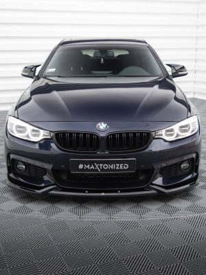 BMW 4 Coupé / Gran Coupé / Cabrio Pack M F32 / F36 / F33 - Lâmina frontal V.5 | BM-4-F36-GC-MPACK-FD1G | Produto Maxton Design distribuído por Unicartuning.