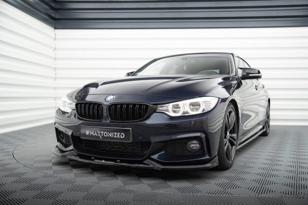 BMW 4 Coupé / Gran Coupé / Cabrio Pack M F32 / F36 / F33 - Lâmina frontal V.5 | BM-4-F36-GC-MPACK-FD1G | Produto Maxton Design distribuído por Unicartuning.