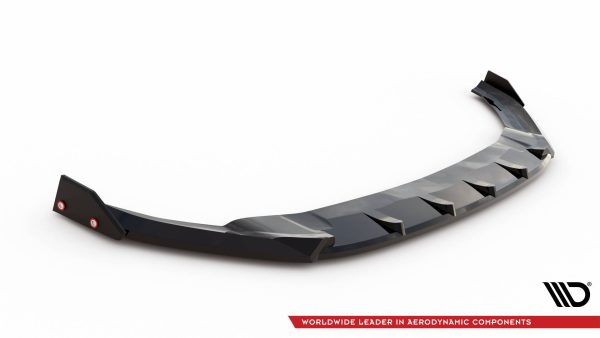 Volkswagen Golf R / R-line Mk7 - Lâmina frontal V.5 + Splitters | VW-GO-7-R-FD5G+FSF1B | Produto Maxton Design distribuído por Unicartuning.