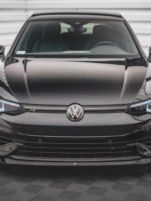 Volkswagen Golf R Mk8 - Lâmina frontal V.5 | VW-GO-8-R-FD5G | Produto Maxton Design distribuído por Unicartuning.