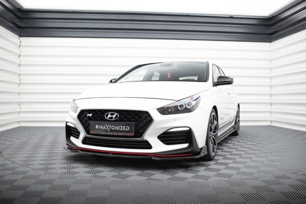 Hyundai I30 N Mk3 Hatchback - Lâmina frontal V.6 + Splitters | HY-I30-3-N-FD6G+FSF | Produto Maxton Design distribuído por Unicartuning. Hyundai I30 N Mk3 Hatchback - Lâmina frontal V.6 + Splitters | HY-I30-3-N-FD6G+FSF | Produto Maxton Design distribuído por Unicartuning.