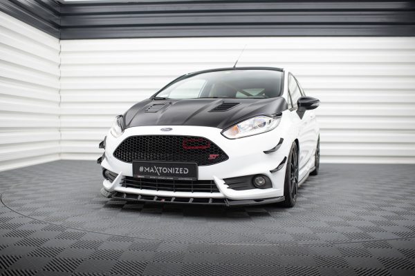 Ford Fiesta ST Mk7 (facelift) - Lâmina frontal V.6 | FO-FI-7F-ST-FD6G | Produto Maxton Design distribuído por Unicartuning.