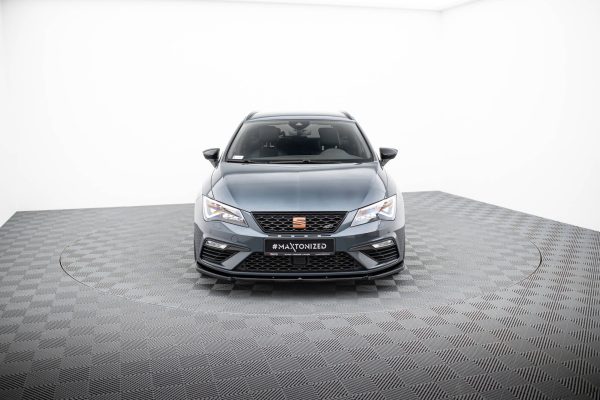 Seat Leon Cupra / FR Mk3 Fl - Lâmina frontal V.6 | SE-LE-3F-CU-FD6G | Produto Maxton Design distribuído por Unicartuning.