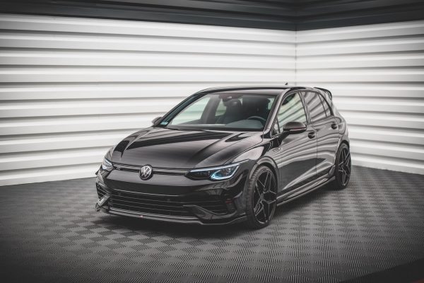 Volkswagen Golf R Mk8 - Lâmina frontal V.6 | VW-GO-8-R-FD6G | Produto Maxton Design distribuído por Unicartuning. Volkswagen Golf R Mk8 - Lâmina frontal V.6 | VW-GO-8-R-FD6G | Produto Maxton Design distribuído por Unicartuning.