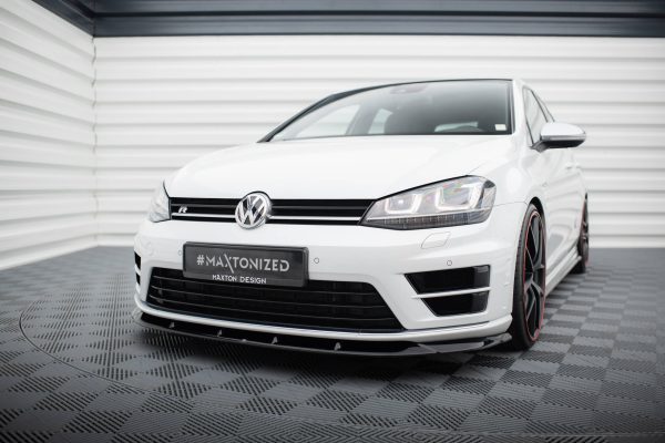 Volkswagen Golf R / GTI / R-line Hatchback Mk7 / Mk7 (facelift) - Lâmina frontal V.6 | VW-GO-7-R-FD6G | Produto Maxton Design distribuído por Unicartuning.