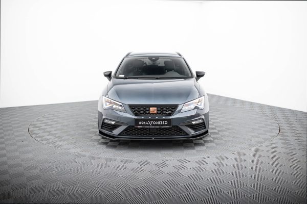 Seat Leon Cupra Mk3 Fl Hatchback - Lâmina frontal V.7 | SE-LE-3F-CU-FD7G | Produto Maxton Design distribuído por Unicartuning.