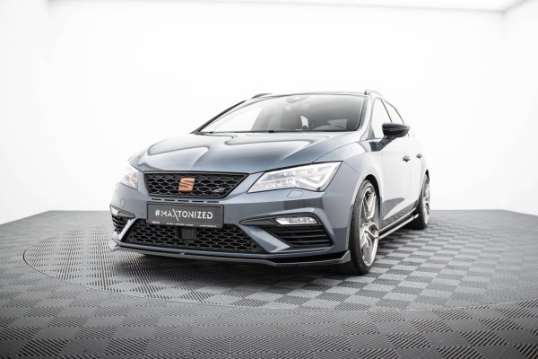 Seat Leon Cupra Mk3 Fl Hatchback - Lâmina frontal V.7 | SE-LE-3F-CU-FD7G | Produto Maxton Design distribuído por Unicartuning.
