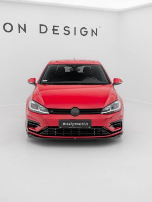 Volkswagen Golf R / R-line Mk7 (facelift) - Lâmina frontal V.7 | VW-GO-7F-R-FD7G | Produto Maxton Design distribuído por Unicartuning.