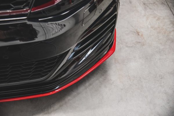 Volkswagen Golf 7 GTI Tcr - Lâmina frontal | VW-GO-7F-GTI-TCR-FD1G | Produto Maxton Design distribuído por Unicartuning.