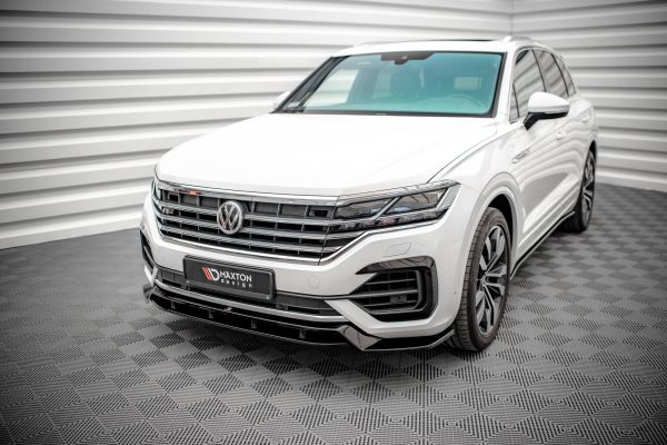 Volkswagen Touareg R-line Mk3 - Lâmina frontal | VW-TO-3-RLINE-FD1G+FD1RG | Produto Maxton Design distribuído por Unicartuning.