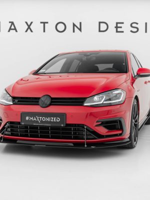 Volkswagen Golf R / R-line Mk7 (facelift) - Lâmina frontal HYBRID | VW-GO-7F-R-FD4G+CNCA | Produto Maxton Design distribuído por Unicartuning.