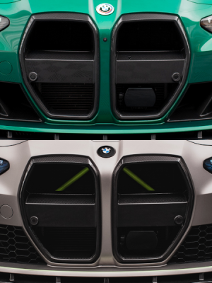 BMW M4 G82 / M3 G80 - versão with Radar - Carbon Fiber Grelha frontal | CF-BM-4-G82-M-G1-245V-P | Produto Maxton Design distribuído por Unicartuning.