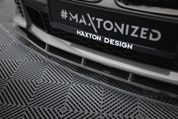 BMW 7 G11 / G11 (facelift) - Carbon Fiber Lâmina frontal + ABS Splitter | CF-BM-7-11F-MPACK-FD1-245-P+FD1RG | Produto Maxton Design distribuído por Unicartuning.