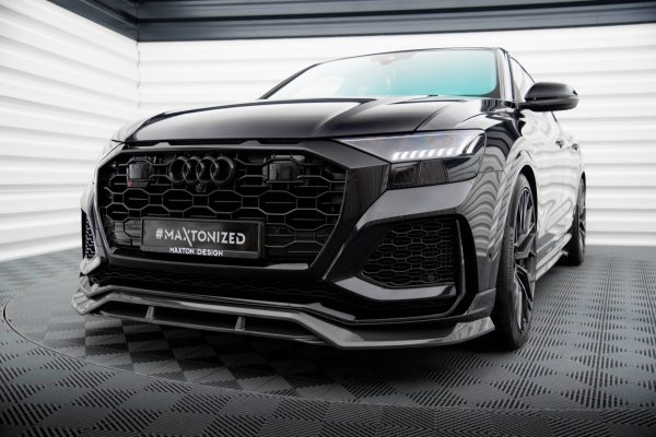 Audi RS Q8 / SQ8 / Q8 S-Line / Q8 Mk1 - Lâmina frontal em carbono | CF-AU-RSQ8-1-FD1+FD1R-245-P | Produto Maxton Design distribuído por Unicartuning. Audi RS Q8 / SQ8 / Q8 S-Line / Q8 Mk1 - Lâmina frontal em carbono | CF-AU-RSQ8-1-FD1+FD1R-245-P | Produto Maxton Design distribuído por Unicartuning.