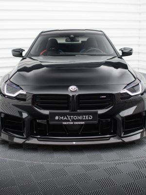 BMW M2 G87 - Carbon Fiber Lâmina frontal V.1 | CF-BM-M2-G87-FD1-245-P | Produto Maxton Design distribuído por Unicartuning.