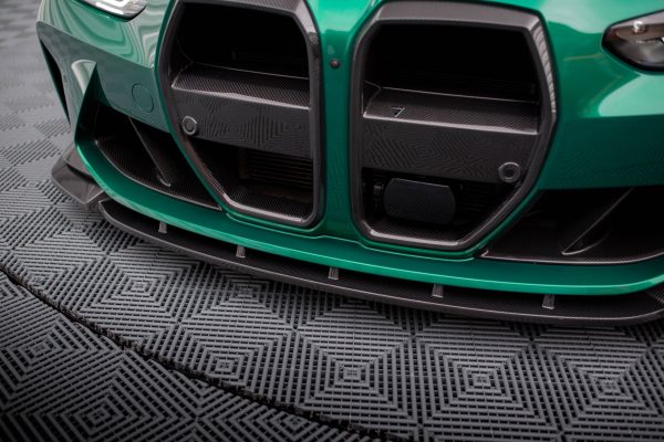 BMW M4 G82 / M3 G80 - Carbon Fiber Lâmina frontal V.1 | CF-BM-4-G82-M-FD1-245-P | Produto Maxton Design distribuído por Unicartuning.