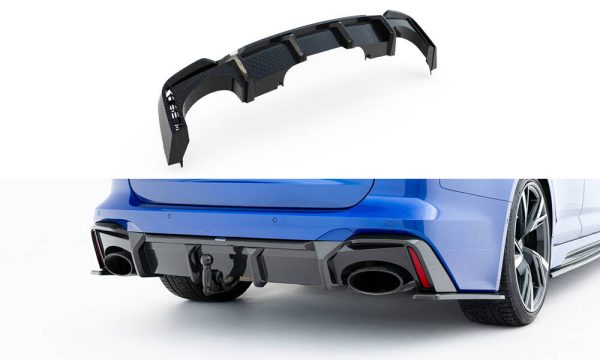 Audi RS7 C8 - Carbon Fiber Difusor traseiro | CF-AU-RS6-C8-RS1-245-P+TB | Produto Maxton Design distribuído por Unicartuning. Audi RS7 C8 - Carbon Fiber Difusor traseiro | CF-AU-RS6-C8-RS1-245-P+TB | Produto Maxton Design distribuído por Unicartuning.