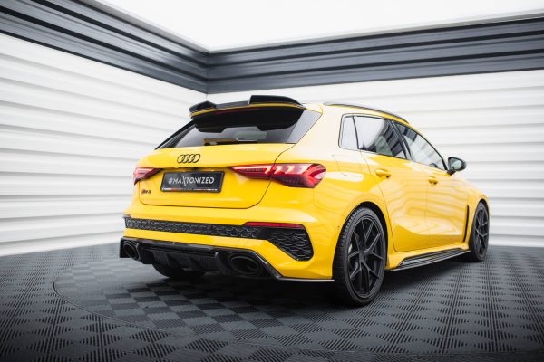 Audi RS3 8Y Sportback - Splitters em carbono laterais traseiros | CF-AU-RS3-8Y-SB-RSD1-245-P | Produto Maxton Design distribuído por Unicartuning.