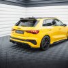 Audi RS3 8Y Sportback - Splitters em carbono laterais traseiros | CF-AU-RS3-8Y-SB-RSD1-245-P | Produto Maxton Design distribuído por Unicartuning.