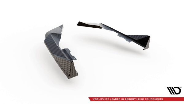 BMW M2 G87 - Splitters em carbono laterais traseiros | CF-BM-M2-G87-RSD1-245-P | Produto Maxton Design distribuído por Unicartuning.