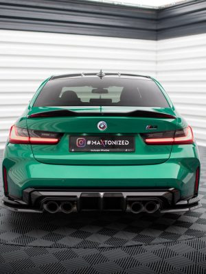 BMW M3 Sedan / Touring G80 / G81 - Splitters em carbono laterais traseiros | CF-BM-3-G80-M-RSD1-245-P | Produto Maxton Design distribuído por Unicartuning.