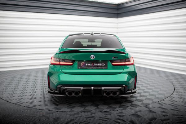 BMW M3 Sedan / Touring G80 / G81 - Splitters em carbono laterais traseiros | CF-BM-3-G80-M-RSD1-245-P | Produto Maxton Design distribuído por Unicartuning.