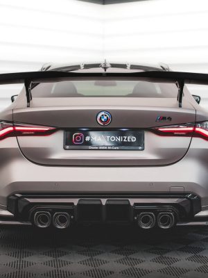 BMW M4 G82 - Splitters em carbono laterais traseiros | CF-BM-4-G82-M-RSD1-245-P | Produto Maxton Design distribuído por Unicartuning.