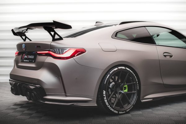 BMW M4 G82 - Splitters em carbono laterais traseiros | CF-BM-4-G82-M-RSD1-245-P | Produto Maxton Design distribuído por Unicartuning.