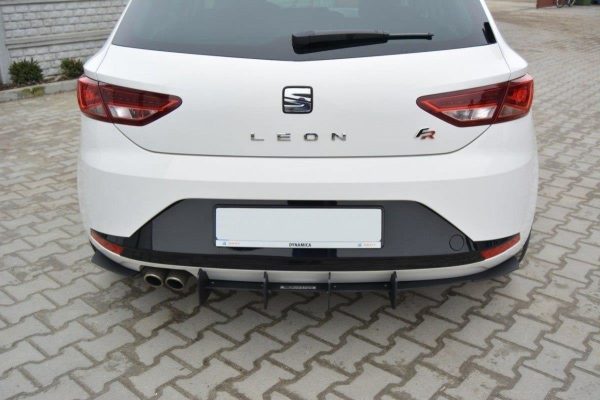 Seat Leon III Cupra / FR - Difusor traseiro | SE-LE-3-FR-CNC-RS1A | Produto Maxton Design distribuído por Unicartuning.