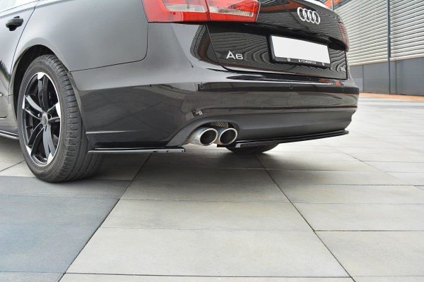 Audi A6 Avant / Sedan C7 - Splitters laterais traseiros | AU-A6-C7-AV-RSD1G | Produto Maxton Design distribuído por Unicartuning.
