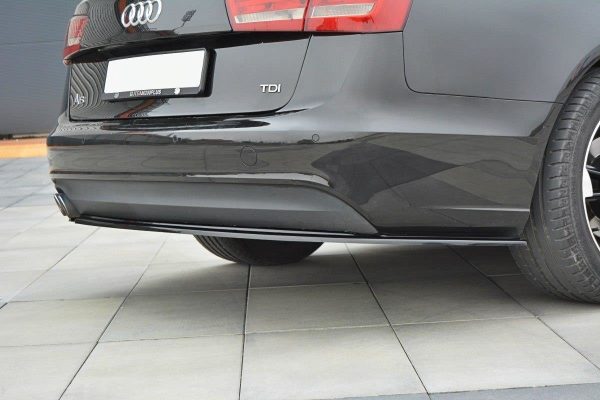 Audi A6 Avant / Sedan C7 - Splitters laterais traseiros | AU-A6-C7-AV-RSD1G | Produto Maxton Design distribuído por Unicartuning.