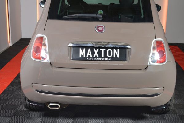 Fiat 500 Hatchback Preface - Splitters laterais traseiros | FI-500-RSD1G | Produto Maxton Design distribuído por Unicartuning.