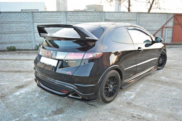 Honda Civic VIII Type R / S - Splitters laterais traseiros | HO-CI-8-TYPE-S/R-RSD1G | Produto Maxton Design distribuído por Unicartuning.