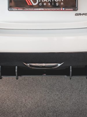 Toyota GR Yaris Mk4 - RACING Durability Difusor traseiro | TOYA4GR4CNC-RS1B+BRBI | Produto Maxton Design distribuído por Unicartuning.