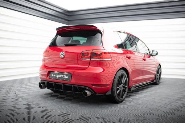 Volkswagen Golf GTI Mk6 - RACING Durability Difusor traseiro V.2 | VWGO6GTICNC-RS2B+BRBI | Produto Maxton Design distribuído por Unicartuning.