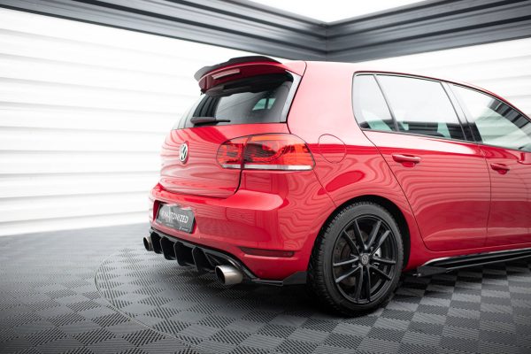 Volkswagen Golf GTI Mk6 - RACING Durability Difusor traseiro V.2 | VWGO6GTICNC-RS2B+BRBI | Produto Maxton Design distribuído por Unicartuning.