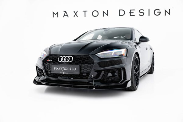 Audi RS5 Coupé / Sportback F5 - Lâmina RACING frontal V.2 | AU-RS5-2-CNC-FD2A | Produto Maxton Design distribuído por Unicartuning. Audi RS5 Coupé / Sportback F5 - Lâmina RACING frontal V.2 | AU-RS5-2-CNC-FD2A | Produto Maxton Design distribuído por Unicartuning.