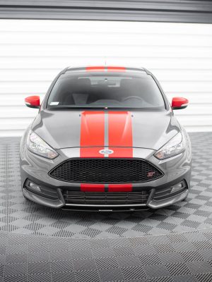 Ford Focus ST Mk3 (facelift) - Lâmina RACING frontal V.3 | FO-FO-3F-ST-CNC-FD3A | Produto Maxton Design distribuído por Unicartuning.