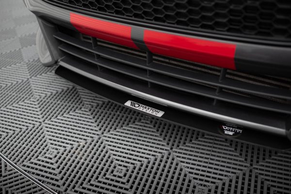 Ford Focus ST Mk3 (facelift) - Lâmina RACING frontal V.3 | FO-FO-3F-ST-CNC-FD3A | Produto Maxton Design distribuído por Unicartuning.