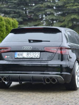 Audi S3 8V Hatchback / Sportback - Difusor traseiro | AU-S3-3-CNC-RS1A | Produto Maxton Design distribuído por Unicartuning.